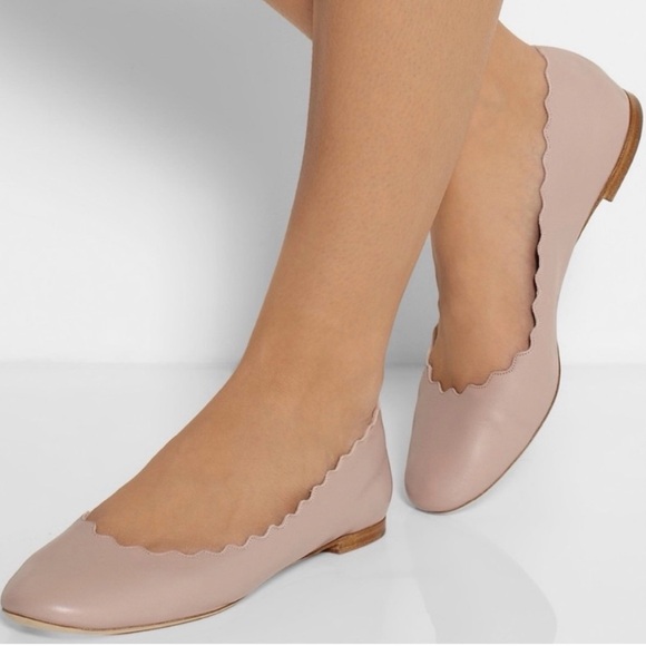 Chloe Lauren Ballerina Flats in Beige “Pink Tea” Size 39  8 1/2 - Picture 2 of 13